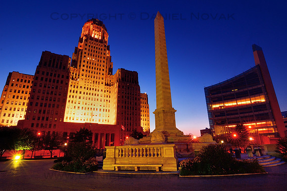 The Buffalo City Hall at Dusk