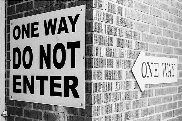 One Way Do Not Enter