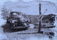 Mountain Top Music, Green Tea Toned Cyanotype