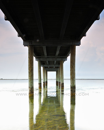 Under the Gallagher Pier at Gallagher Beach, Outer Harbor, Buffalo, New York (NY)