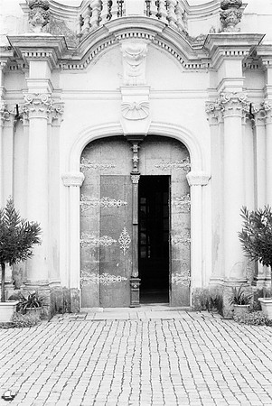 Rajhrad Monastery Entrance