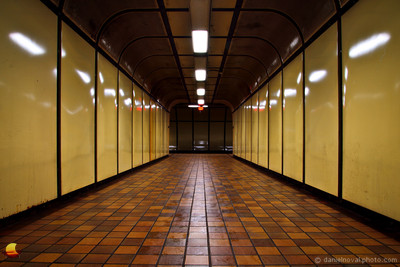 Amherst Station Corridor, Buffalo NFTA Metro Rail Subway.