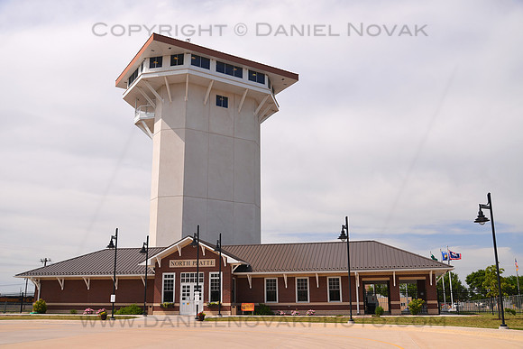 Golden Spike Tower, Union Pacific's Bailey Rail Yard, North Platte, Nebraska (NE).